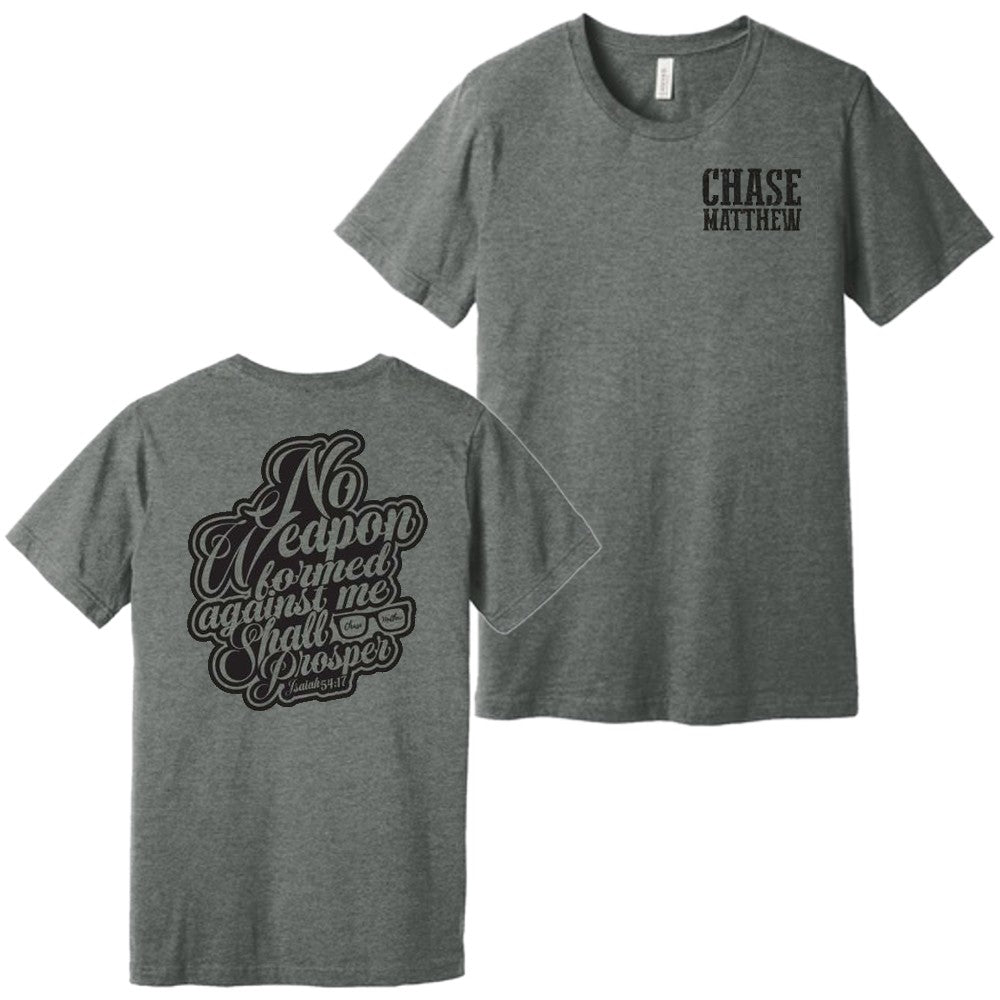 (FLC) Deep Heather "Isaiah 54:17" Tee