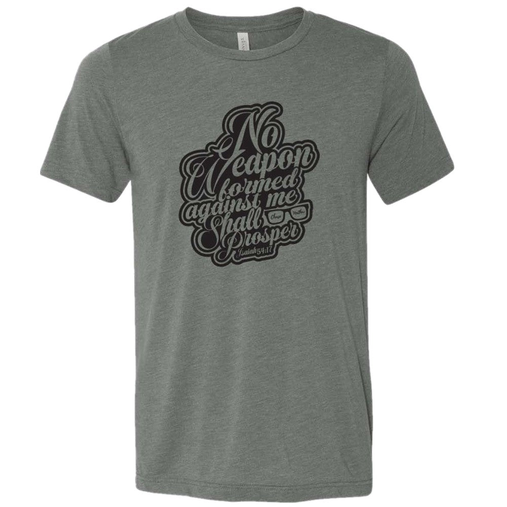 Deep Heather "Isaiah 54:17" Tee