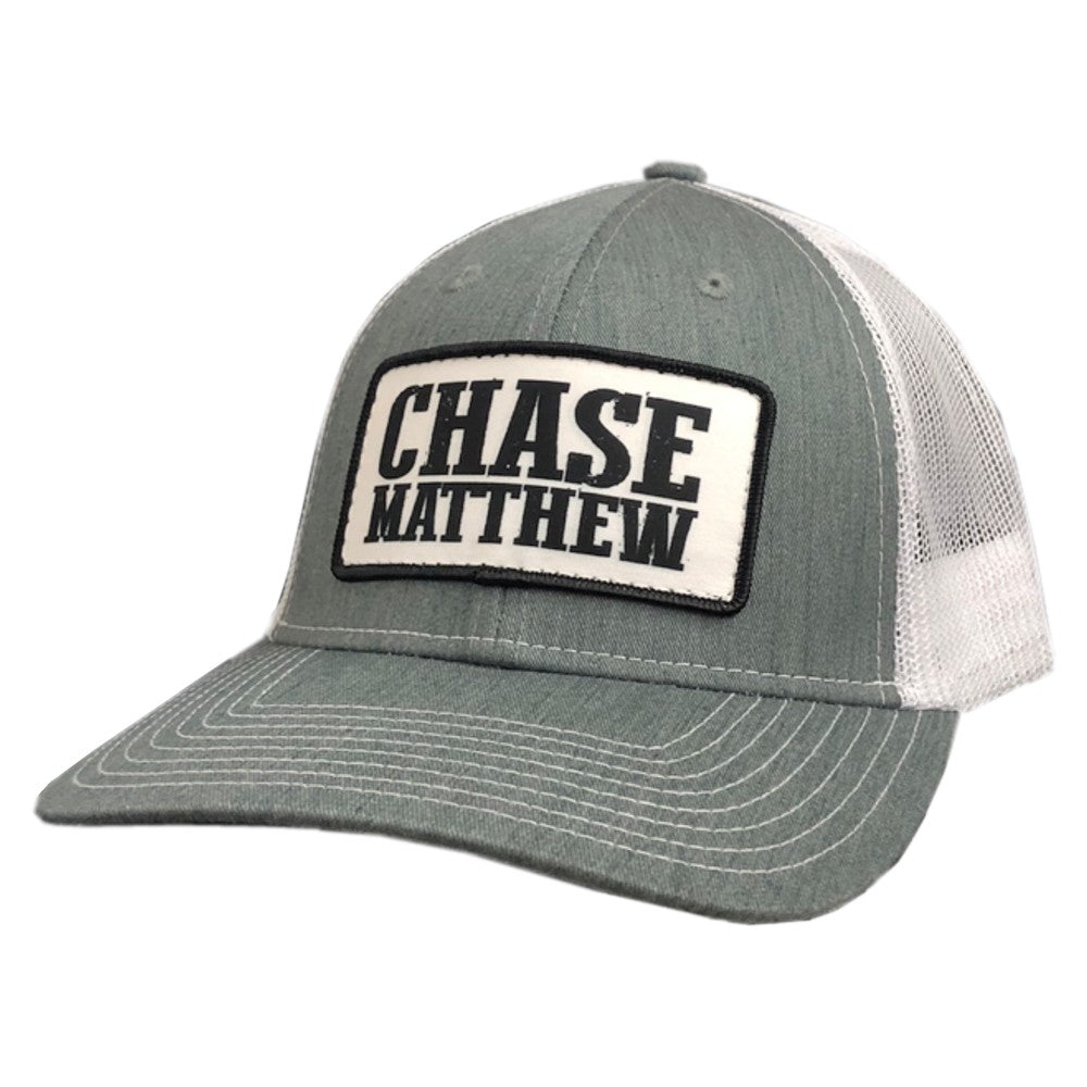 Grey and White Ballcap
